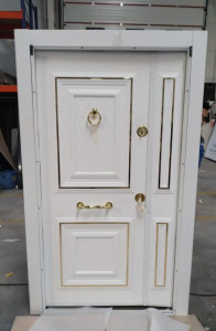 White and gold Turkish Security Door
