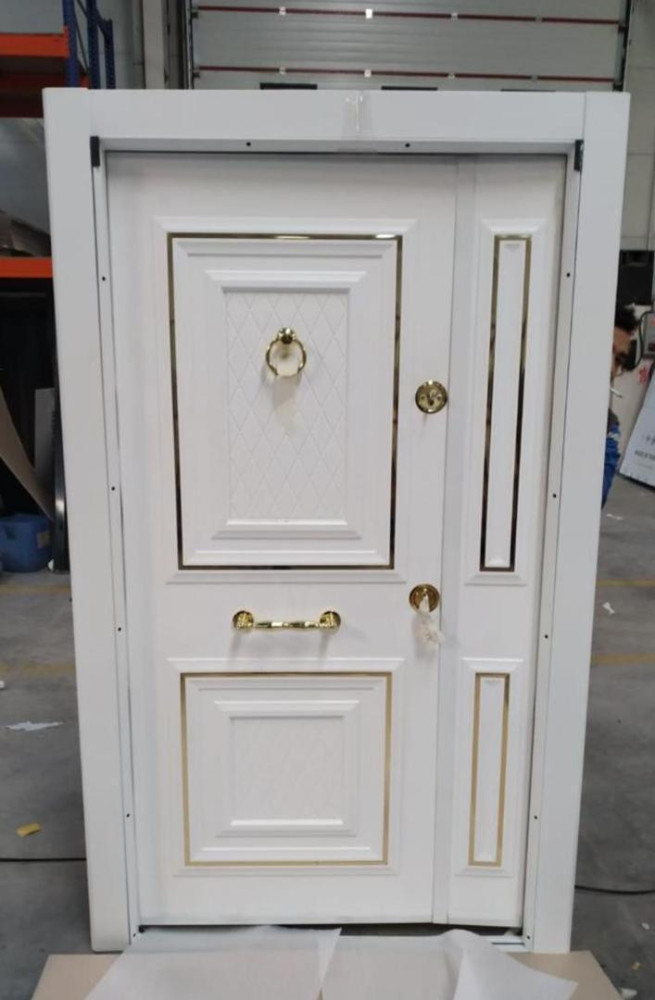 White and gold Turkish Security Door