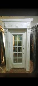 White framed glass secuirty door