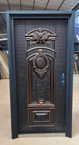 Cast Aluminum bullet proof Security Door likely a model such as the CS-001