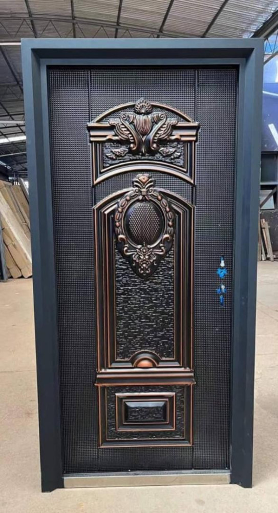 Cast Aluminum bullet proof Security Door likely a model such as the CS-001