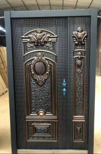 Cast Aluminum Security Double steel door