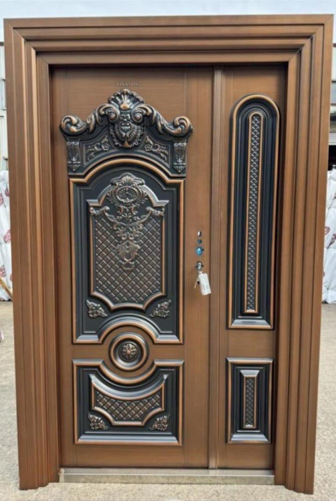 This is a cast Copper or steel Security Luxury Door