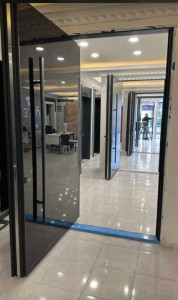 Several Modern Pivot Doors Contemporary alternative to tradidtional higed doors