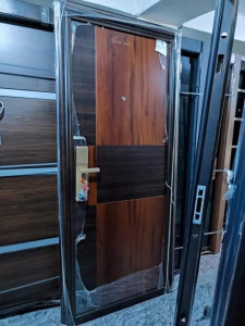 This is a Brown steel Security Door