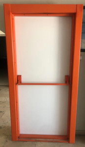 Turkish Luxury Security Door with a white finish and gold accents