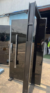 Modern Pivot door with a glass finish