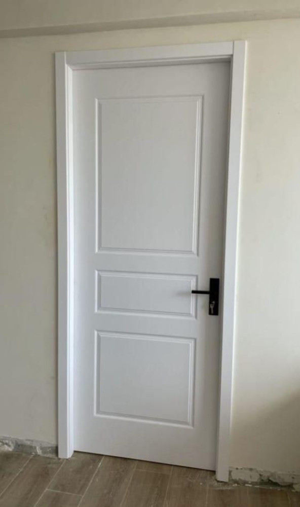 White HDF interior room door