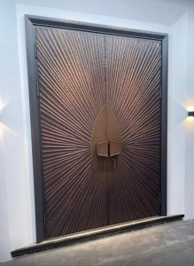 double Security copper cast door