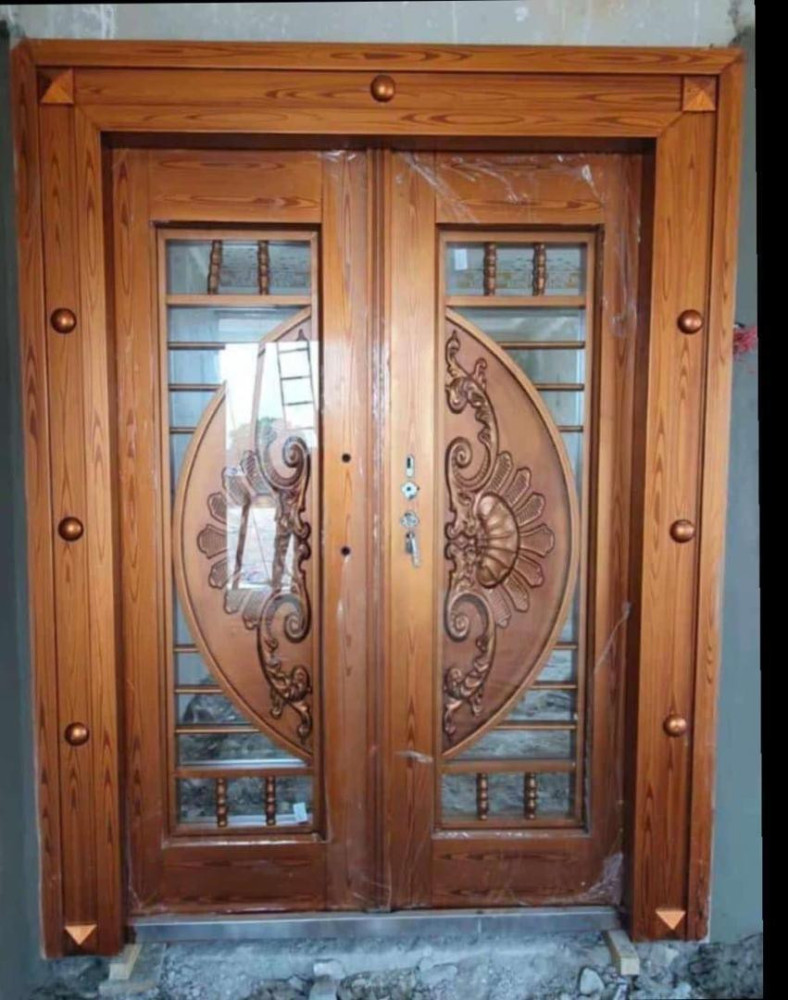 Modern wooden main Security Door
