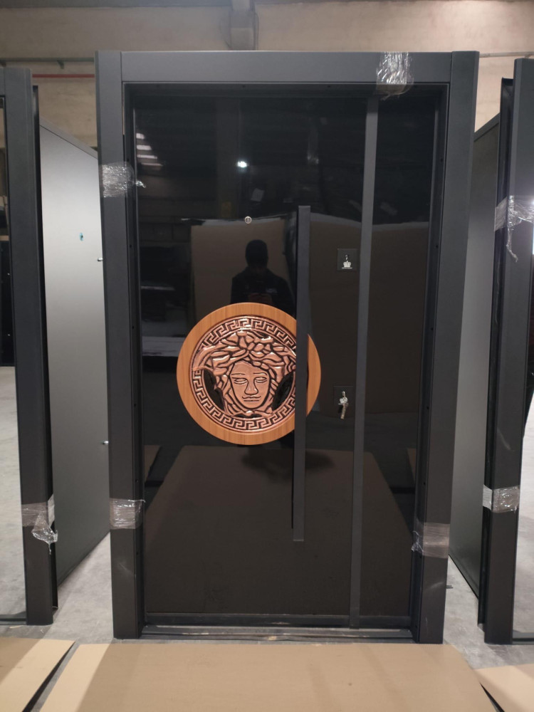 Turkish Luxury Security door featuring a Versace-inspired design