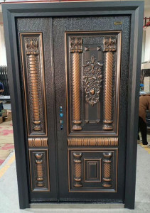 Luxurious cast copper or aluminum security Door