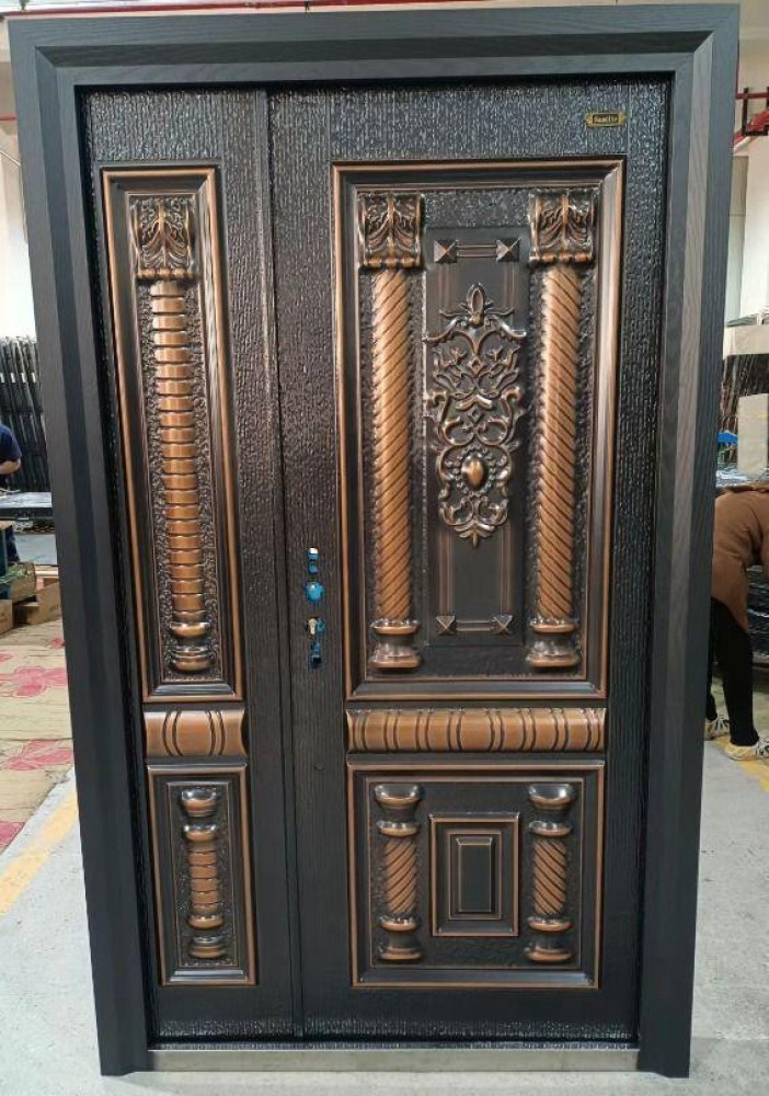 Luxurious cast copper or aluminum security Door