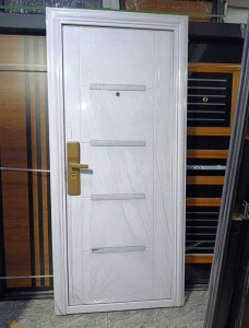 White Steel Security Door