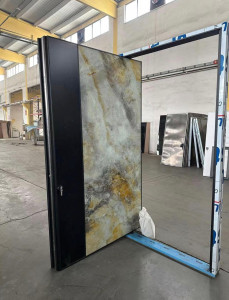 large-format translucent Stone Veneer panel designed for architectural applications suh as feature walls, furniture cladding, or backlit installations