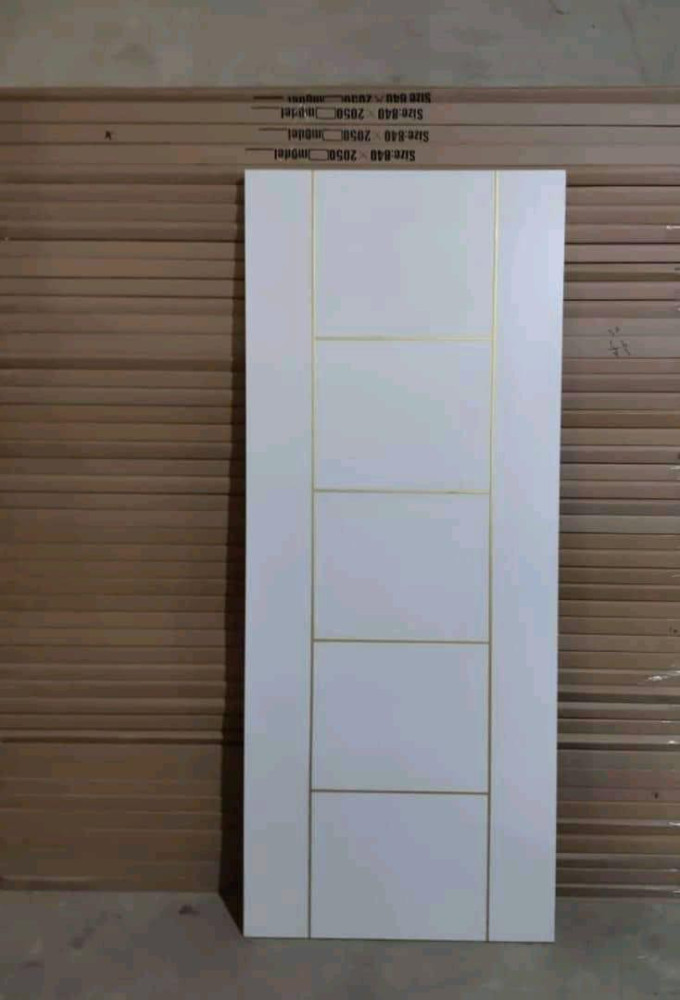 White HDF interior room door