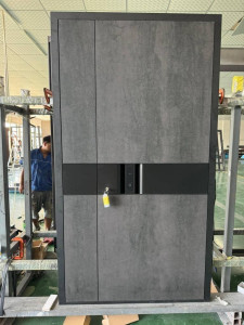 modern security entrance door, often referred to in Nigeria as a Trukish or Pivot high-security door