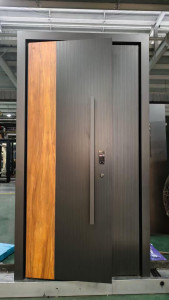 Modern luxury pivot entrance door often constructed from high-strength aluminum or steel constructed from high-strength aluminum or steel 