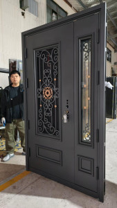 French copper glass interior doorsuitable for luxury living