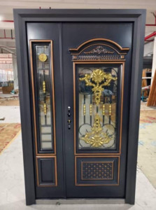 Copper Special Glass Maximum Security Door